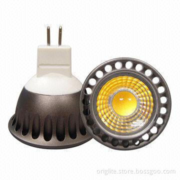 LED Spotlight, 3W, 85 to 245V AC, Lifud Power, BridgeLux Chip, COB LED, 3-year Warranty, MR16/GU10